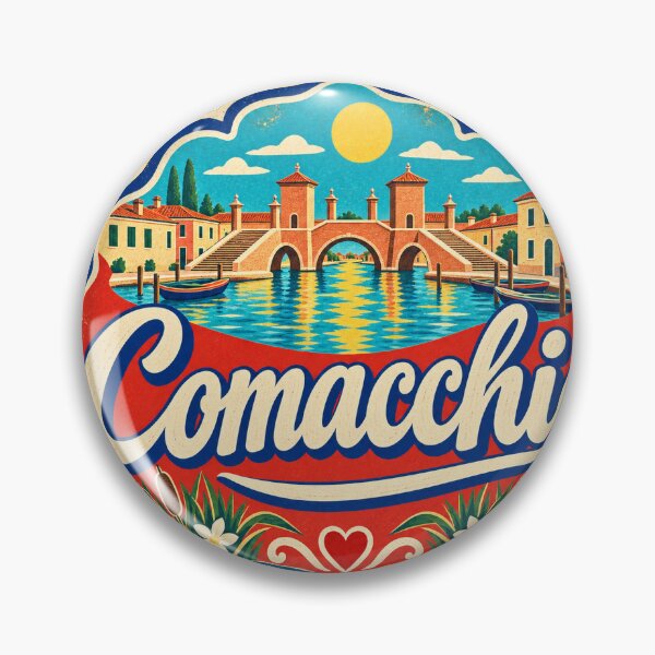 Item preview, Comacchio Italy Travel Souvenir Painted Italian Sign designed and sold by VisualArtsOasis.