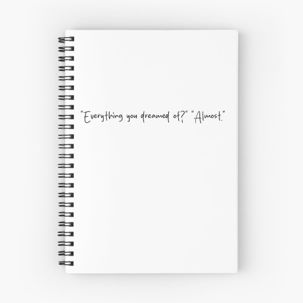 Item preview, "Everything you dreamed of?" "Almost" - Ilya Rozanov and Shane Hollander quote, Heated Rivalry, Shane Hollander, Hollanov, the cottage, hockey romance designed and sold by RosefinchArt.