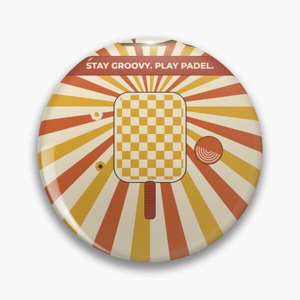 Item preview, Padel Groovy 70s Swirl Poster Design designed and sold by CourtCultureHQ.