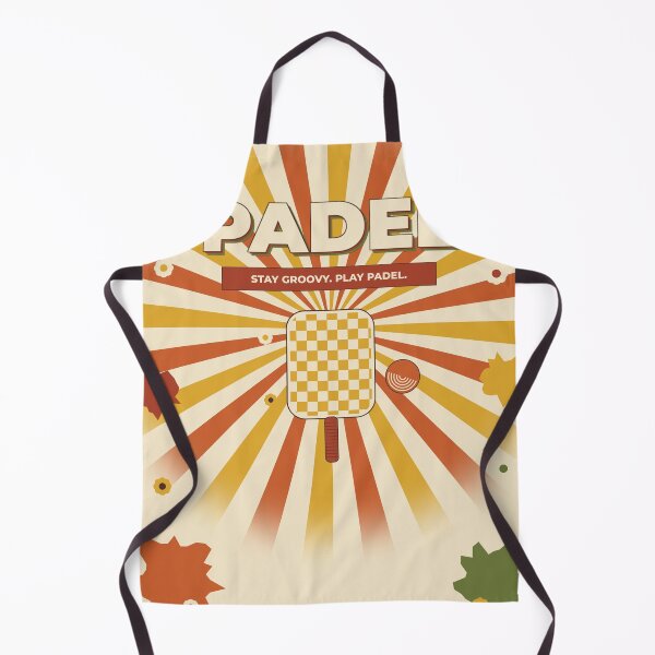 Item preview, Padel Groovy 70s Swirl Poster Design designed and sold by CourtCultureHQ.