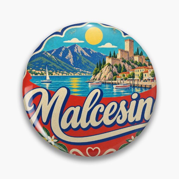 Item preview, Malcesine Italy Travel Souvenir Painted Italian Sign designed and sold by VisualArtsOasis.