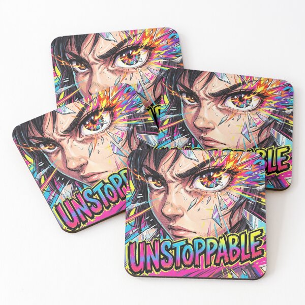 Item preview, Unstoppable Anime Pop Art Motivation designed and sold by JonelleTshirts.