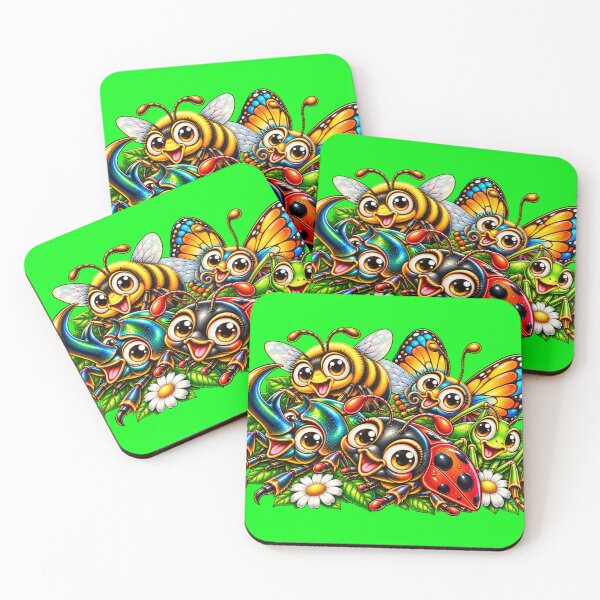 Item preview, Cute Bug Squad Happy Cartoon Insects Friends designed and sold by JanRizz.