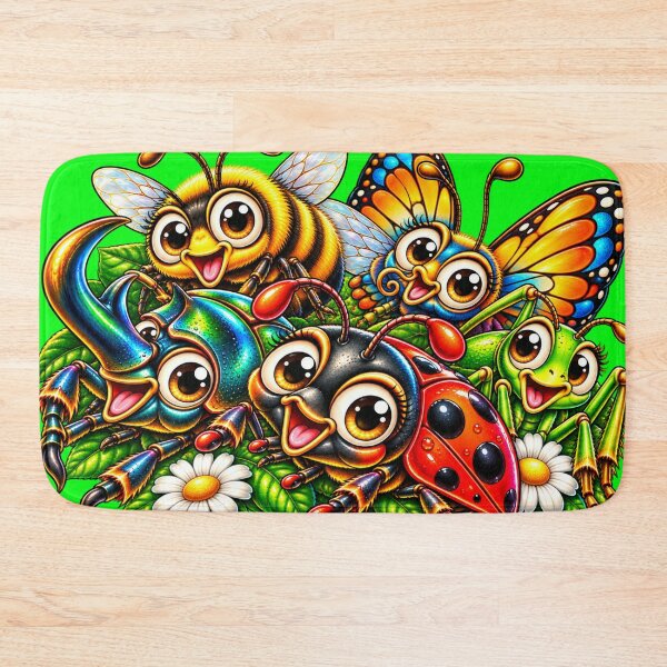 Item preview, Cute Bug Squad Happy Cartoon Insects Friends designed and sold by JanRizz.