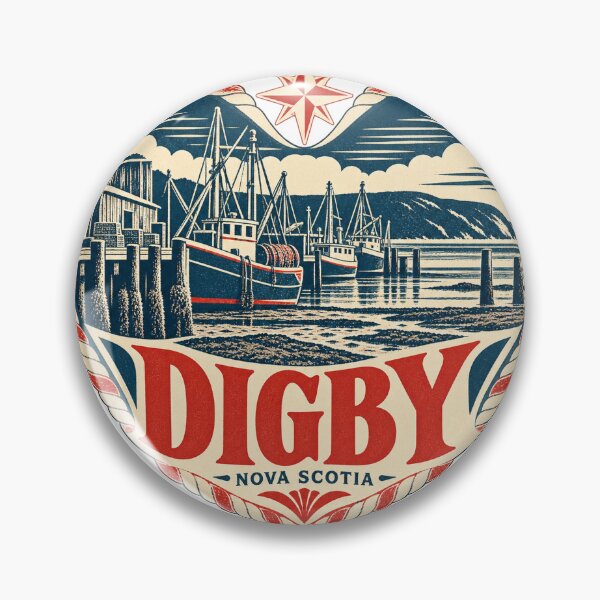 Item preview, Digby Canada Travel Souvenir Nautical Woodcut Heart designed and sold by VisualArtsOasis.
