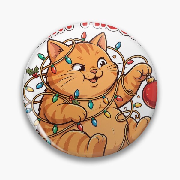 Item preview, Merry Mischief Cat Tangled In Christmas Lights Funny Cat Shirt designed and sold by dostielee.