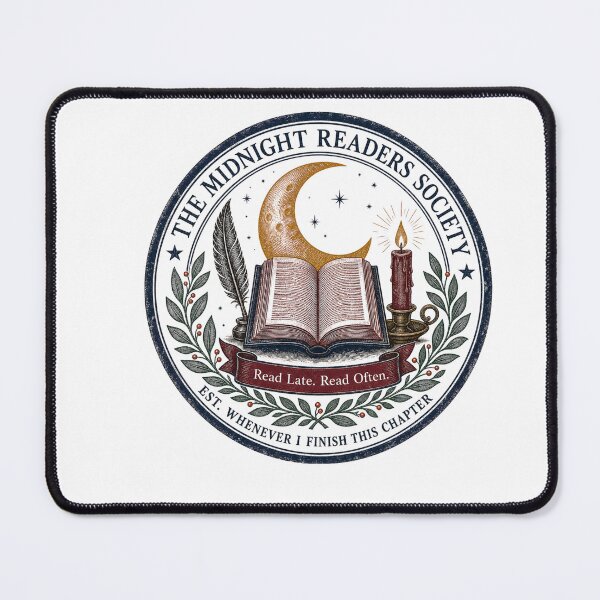Item preview, Dark Academia Shirt, Midnight Readers Society Crest Tee designed and sold by MOSIDRIP™.