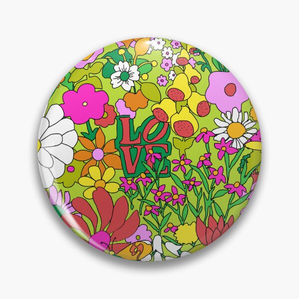 Item preview, 60's Groovy Garden in Lime Green designed and sold by YesterdayColl.