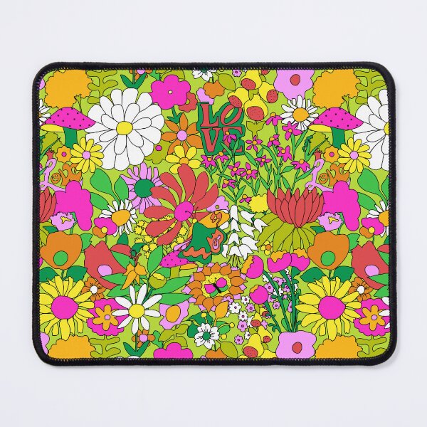 Item preview, 60's Groovy Garden in Lime Green designed and sold by YesterdayColl.