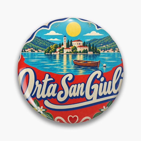 Item preview, Orta San Giulio Italy Travel Souvenir Painted Italian Sign designed and sold by VisualArtsOasis.
