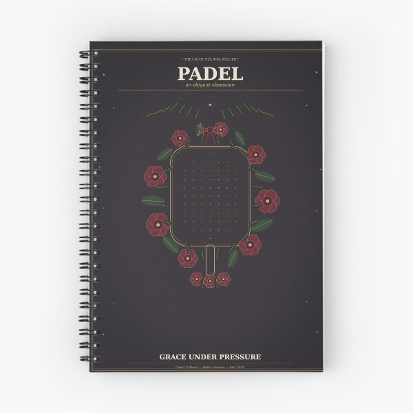 Item preview, Padel Moody Florals Gothic Wreath Design designed and sold by CourtCultureHQ.