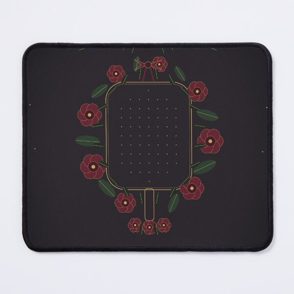 Item preview, Padel Moody Florals Gothic Wreath Design designed and sold by CourtCultureHQ.
