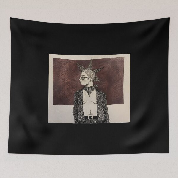 Item preview, Punk Style Portrait with Spiked Hair designed and sold by Catsi-Nook-Art.