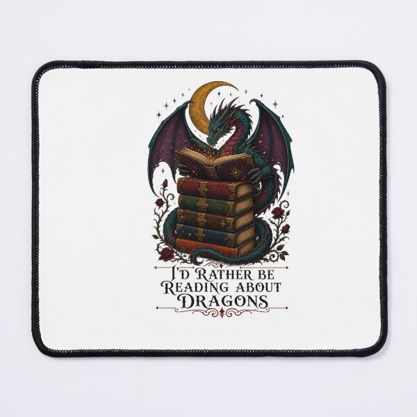 Item preview, Romantasy Dragon Shirt, I'd Rather Be Reading About Dragons designed and sold by MOSIDRIP™.