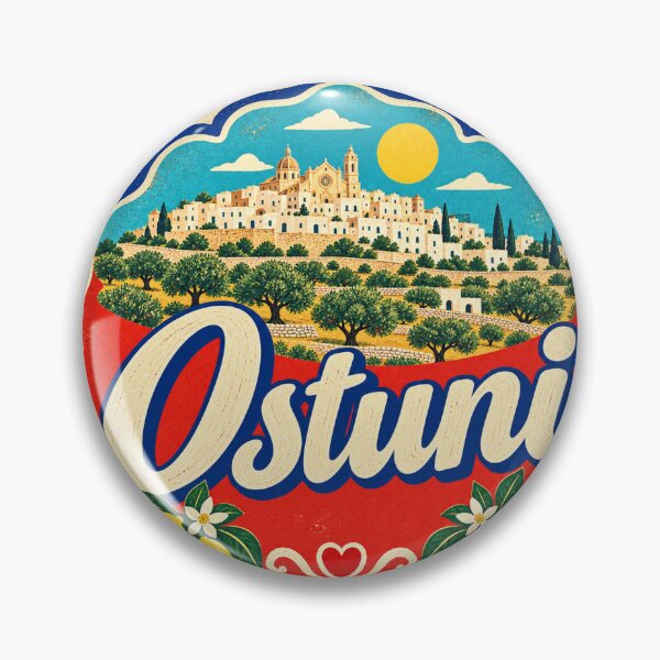 Item preview, Ostuni Italy Travel Souvenir Painted Italian Sign designed and sold by VisualArtsOasis.