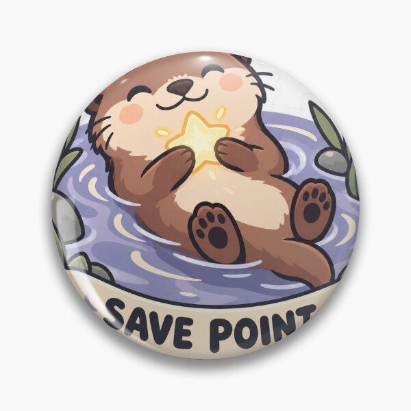 Item preview, Save Point - Cozy Gaming Otter designed and sold by DrowsySidequest.