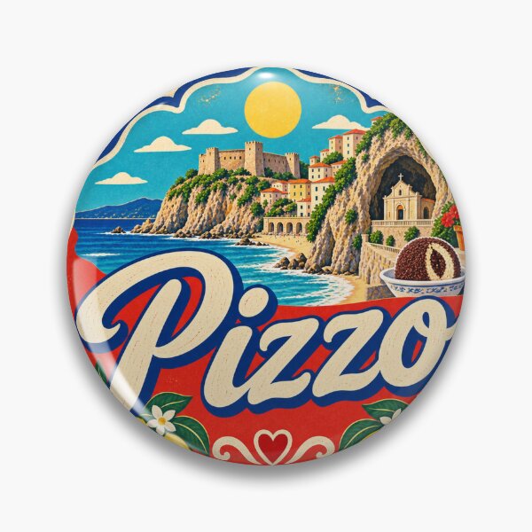 Item preview, Pizzo Italy Travel Souvenir Painted Italian Sign designed and sold by VisualArtsOasis.