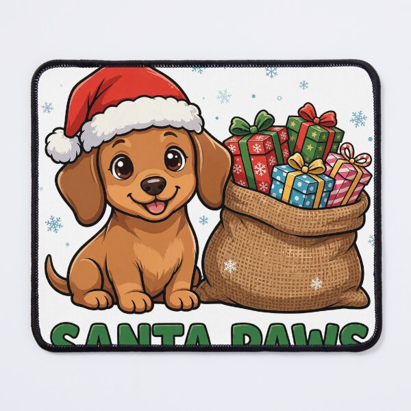 Item preview, Santa Paws Dachshund Christmas Dog Funny Holiday Shirt designed and sold by dostielee.