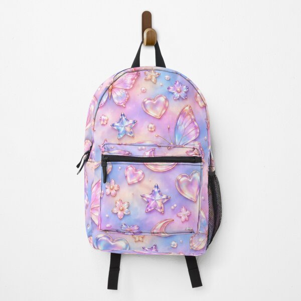 Item preview, Pastel Celestial Dreams – Iridescent Butterflies, Moons & Hearts designed and sold by HO•Designs.