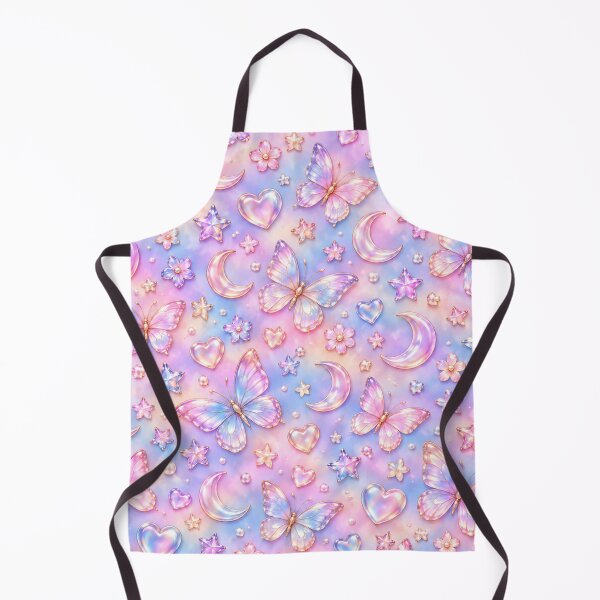 Item preview, Pastel Celestial Dreams – Iridescent Butterflies, Moons & Hearts designed and sold by HO•Designs.