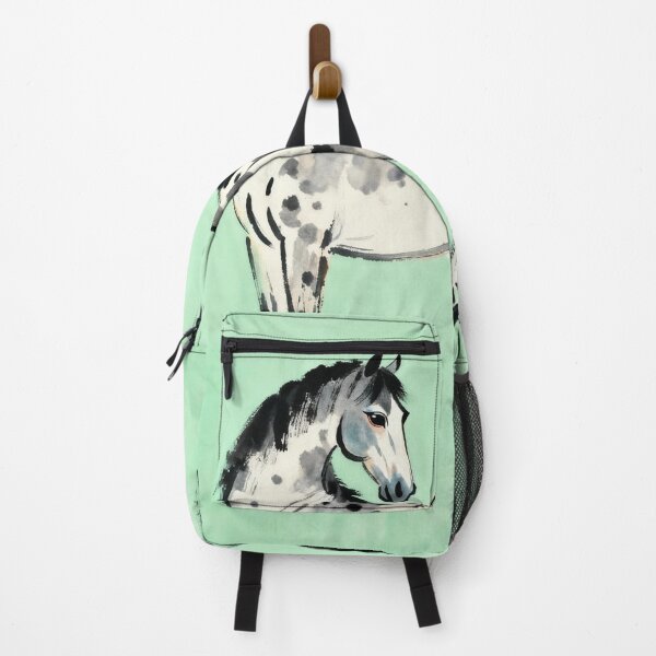 Item preview, Spotted Appaloosa Horse Looking Back Mint Green designed and sold by KAMOCHI Art.