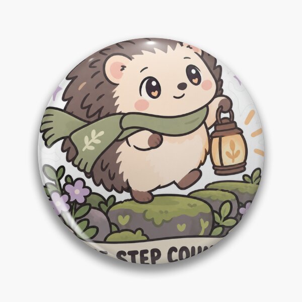 Item preview, One Step Counts - Lantern Hedgehog designed and sold by DrowsySidequest.