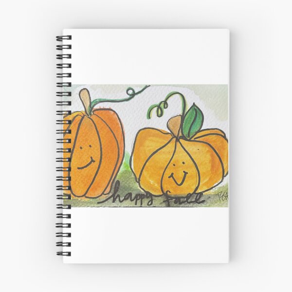 Item preview, Happy Fall Pumpkin Watercolor designed and sold by BeautyinItsTime.