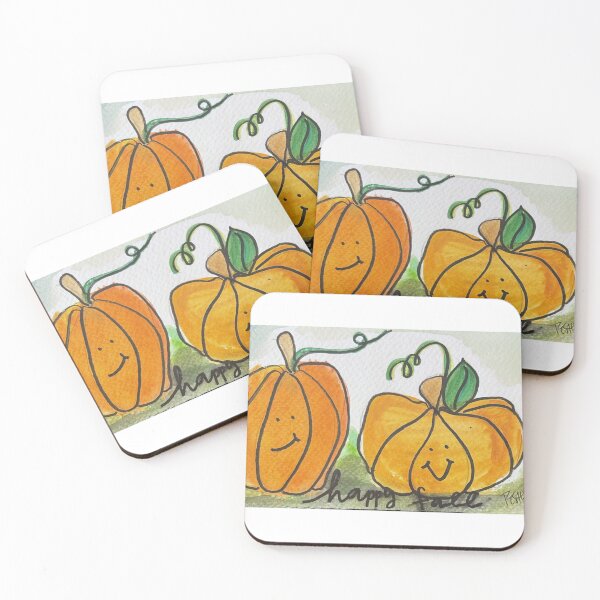 Item preview, Happy Fall Pumpkin Watercolor designed and sold by BeautyinItsTime.