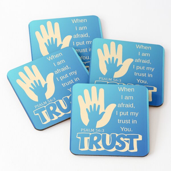 Item preview, Graphic Design - Psalm 56:3 When I am afraid (blue) designed and sold by Boy and Belugee Studio.