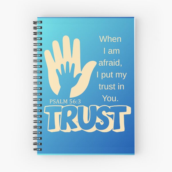 Item preview, Bible Graphic Design - Psalm 56:3 When I am afraid (blue) designed and sold by Boy and Belugee Studio.