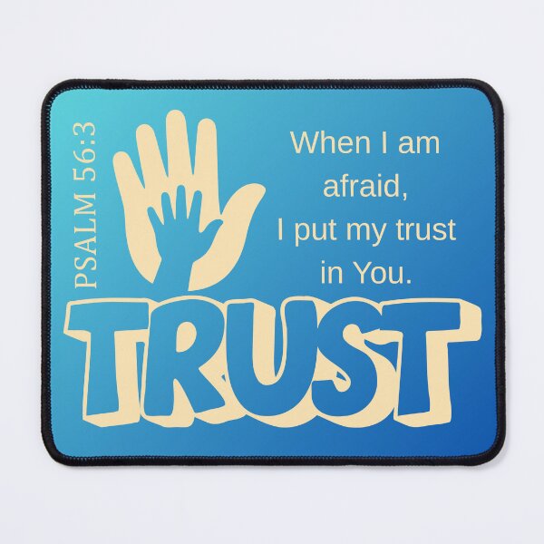 Item preview, Graphic Design - Psalm 56:3 When I am afraid (blue) designed and sold by Boy and Belugee Studio.