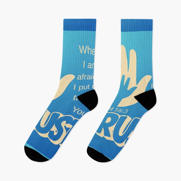 Item preview, Graphic Design - Psalm 56:3 When I am afraid (blue) designed and sold by Boy and Belugee Studio.