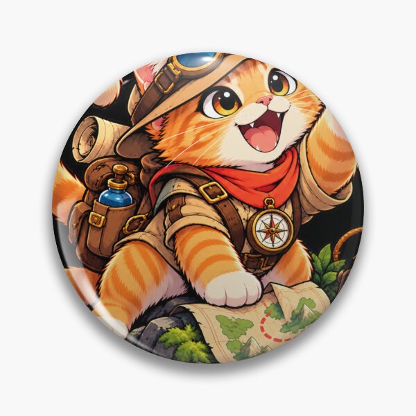 Item preview, Adventure Awaits Orange Cat designed and sold by TamagotchiArt.
