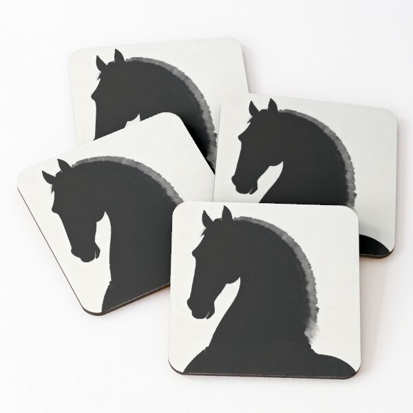 Item preview, Black Horse Ink Silhouette Minimal designed and sold by KAMOCHI Art.