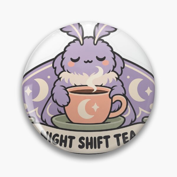 Item preview, Night Shift Tea - Moon Moth designed and sold by DrowsySidequest.