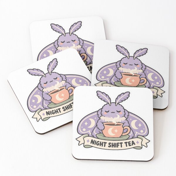 Item preview, Night Shift Tea - Moon Moth designed and sold by DrowsySidequest.