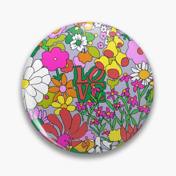 Item preview, 60's Groovy Garden in Lilac designed and sold by YesterdayColl.