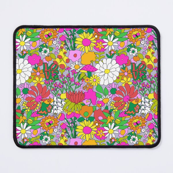 Item preview, 60's Groovy Garden in Lilac designed and sold by YesterdayColl.