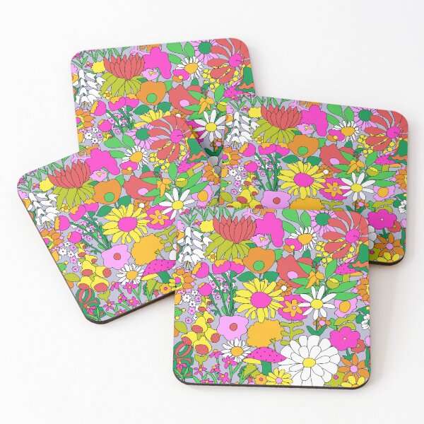 Item preview, 60's Groovy Garden in Lilac designed and sold by YesterdayColl.