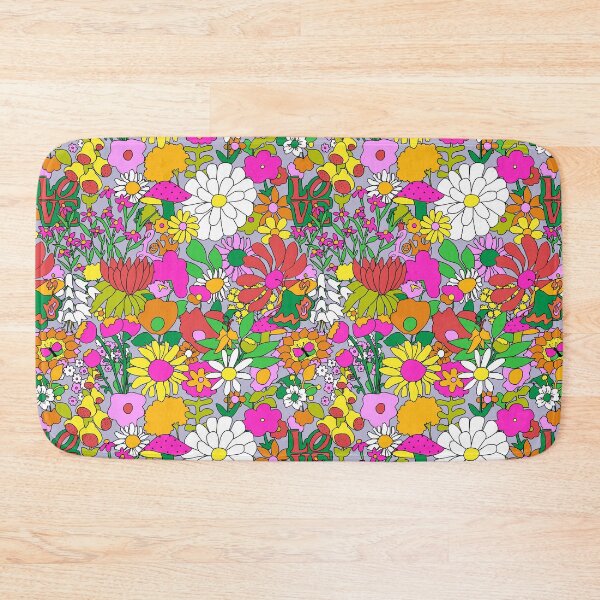 Item preview, 60's Groovy Garden in Lilac designed and sold by YesterdayColl.