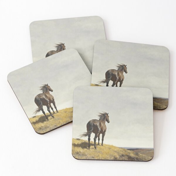 Item preview, Brown Horse on Golden Hill Looking Far designed and sold by KAMOCHI Art.