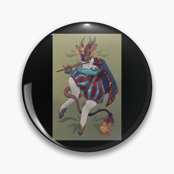 Item preview, Enigmatic Deer Bard Playing Flute designed and sold by Catsi-Nook-Art.
