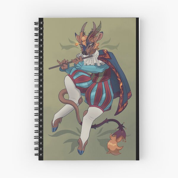 Item preview, Enigmatic Deer Bard Playing Flute designed and sold by Catsi-Nook-Art.
