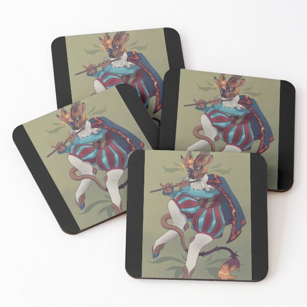 Item preview, Enigmatic Deer Bard Playing Flute designed and sold by Catsi-Nook-Art.