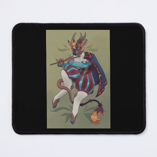 Item preview, Enigmatic Deer Bard Playing Flute designed and sold by Catsi-Nook-Art.