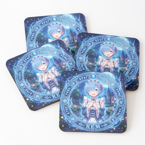 Item preview, RE Zero - Rem blue circle designed and sold by Magicari.