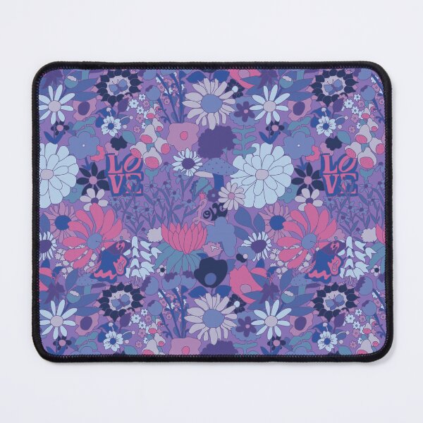 Item preview, 60's Groovy Garden in Ultraviolet designed and sold by YesterdayColl.