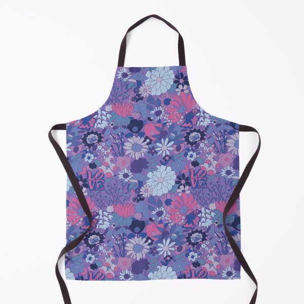 Item preview, 60's Groovy Garden in Ultraviolet designed and sold by YesterdayColl.