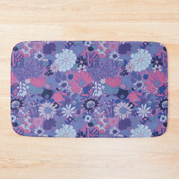 Item preview, 60's Groovy Garden in Ultraviolet designed and sold by YesterdayColl.