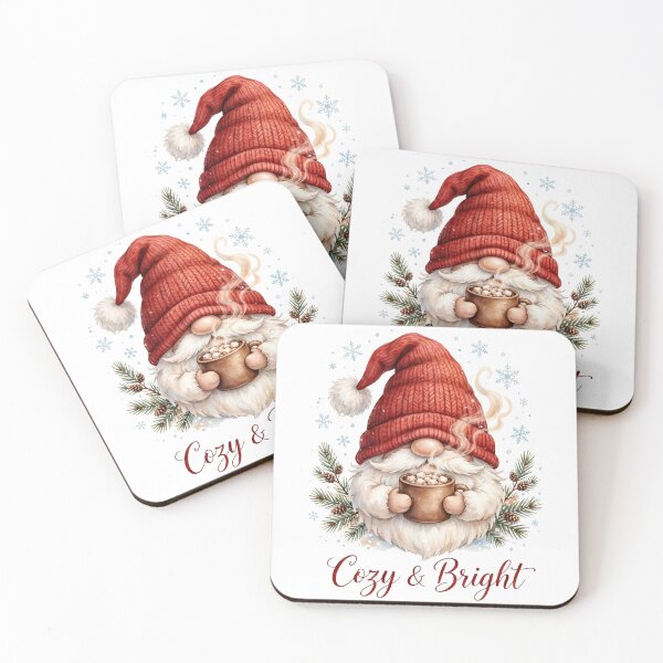 Item preview, Cozy and Bright Christmas Gnome Hot Cocoa Cute Holiday Shirt designed and sold by dostielee.